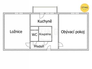 Prodej bytu 2+1, Český Těšín, Frýdecká, 50 m2