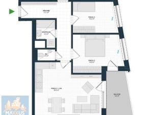 Pronájem bytu 3+kk, Praha - Hostivař, Nurmiho, 72 m2