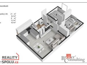 Prodej bytu 3+kk, Říčany - Radošovice, Říčanská, 51 m2