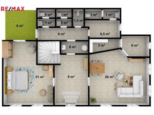 Prodej rodinného domu, Nová Paka, Jiřího z Poděbrad, 200 m2