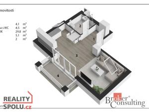 Prodej bytu 1+kk, Praha - Hostavice, Písčitá, 41 m2