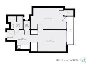 Prodej bytu 2+kk, Praha - Karlín, Thámova, 40 m2