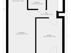 Pronájem bytu 2+kk, Praha - Hostivař, Zápasnická, 39 m2