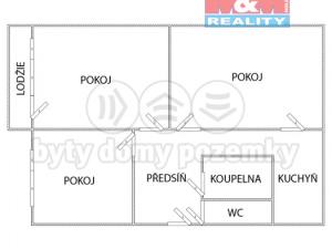 Prodej bytu 3+1, Jirkov, Smetanovy sady, 69 m2