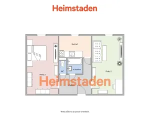 Pronájem bytu 2+1, Karviná - Nové Město, Janského, 55 m2