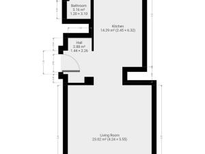 Pronájem bytu 1+1, Praha - Smíchov, Hořejší nábřeží, 37 m2