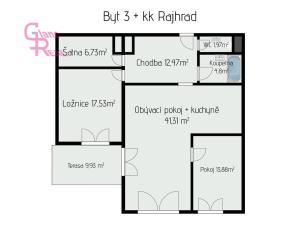 Prodej bytu 3+kk, Rajhrad, Masarykova, 95 m2