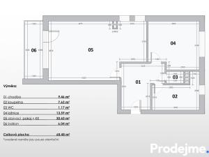 Prodej bytu 2+kk, Velké Meziříčí, Školní, 62 m2