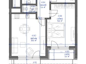 Prodej bytu 2+kk, Kutná Hora, 60 m2