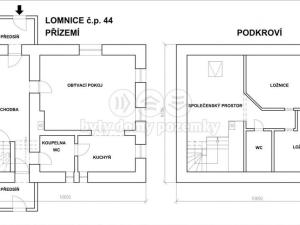 Prodej chalupy, Lomnice, 80 m2