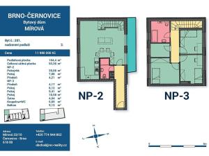 Prodej bytu 4+kk, Brno, Mírová, 104 m2