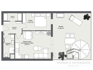 Prodej bytu 2+kk, Praha - Vysočany, Spojovací, 49 m2