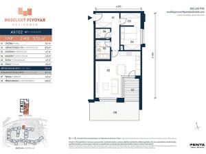 Prodej bytu 2+kk, Praha - Nusle, Bělehradská, 64 m2