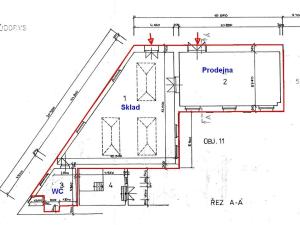 Pronájem obchodního prostoru, Brno, Křenová, 173 m2