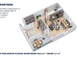 Prodej bytu 2+kk, Vrchlabí, Horská, 56 m2