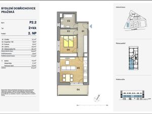 Prodej bytu 2+kk, Dobřichovice, Souběžná, 87 m2