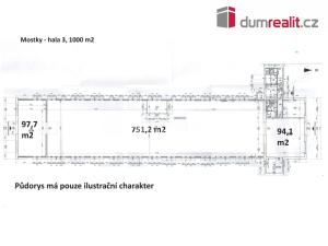 Pronájem výrobních prostor, Kaplice - Mostky, 1000 m2