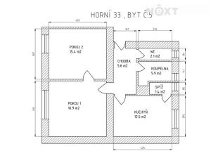 Prodej bytu 2+1, Ostrava, Horní, 56 m2