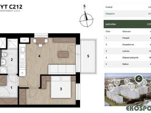 Prodej bytu 2+kk, Praha - Hostivař, U továren, 41 m2