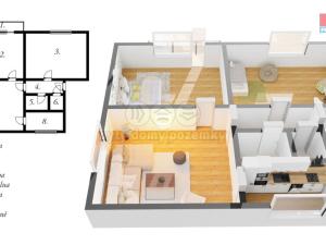 Prodej bytu 3+1, Červený Kostelec - Olešnice, 72 m2