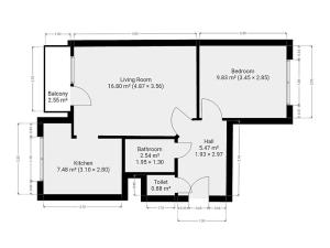 Pronájem bytu 2+1, Praha - Černý Most, Bratří Venclíků, 45 m2