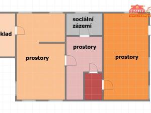 Pronájem skladu, Nové Město nad Metují - Krčín, Žižkovo náměstí, 120 m2