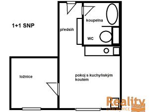 Pronájem bytu 1+1, Otrokovice - Kvítkovice, SNP, 37 m2