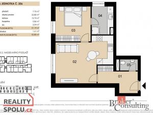 Prodej bytu 2+kk, Praha - Chodov, Medkova, 52 m2