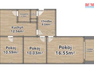 Prodej bytu 3+1, Rokycany - Nové Město, Na Pátku, 61 m2