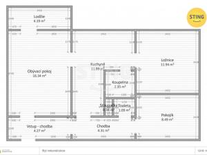 Prodej bytu 3+1, Mladějovice, 64 m2