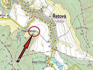 Prodej podílu lesa, Řetová, 754 m2