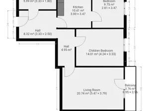 Prodej bytu 3+1, Praha - Libeň, U libeňského pivovaru, 72 m2