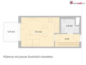 Pronájem bytu 1+kk, České Budějovice - České Budějovice 4, Vrbenská, 32 m2