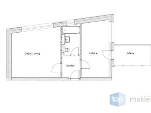 Pronájem bytu 2+kk, Králův Dvůr, Spojovací, 49 m2