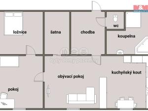 Prodej bytu 3+kk, Jindřichův Hradec - Otín, 62 m2