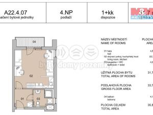 Pronájem bytu 1+kk, Plzeň, Technická, 32 m2