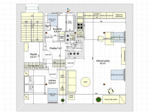 Pronájem bytu 2+kk, Praha - Stodůlky, Frimlova, 71 m2