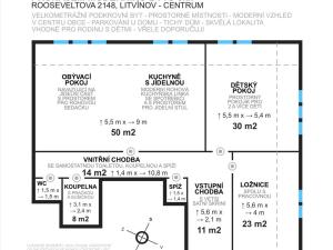 Pronájem bytu 3+kk, Litvínov, Rooseveltova, 146 m2