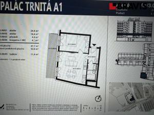 Pronájem bytu 2+kk, Brno - Trnitá, Trnitá, 47 m2