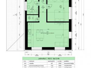 Prodej bytu 2+kk, Zakřany, 58 m2