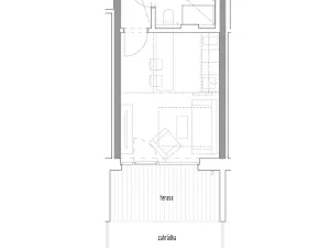 Pronájem bytu 1+kk, Praha - Veleslavín, Na dračkách, 30 m2