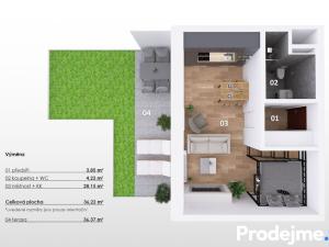 Prodej bytu 1+kk, Praha - Strašnice, Štěchovická, 36 m2