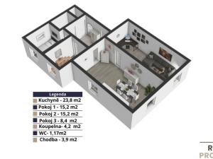 Prodej bytu 3+1, Praha - Bohnice, Kusého, 72 m2