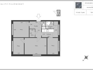 Prodej bytu 4+1, Ústí nad Labem, Hornická, 65 m2