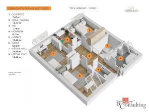 Prodej rodinného domu, Ořech, Východní, 161 m2