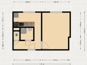 Pronájem bytu 1+1, Sokolov, Hornická, 37 m2