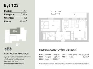 Prodej bytu 2+kk, Chlumec nad Cidlinou, Boženy Němcové, 58 m2