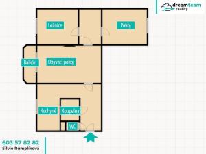 Pronájem bytu 3+1, Rožnov pod Radhoštěm, Travinářská, 74 m2