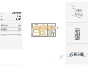 Prodej bytu 1+kk, Praha - Karlín, Blažimská, 28 m2