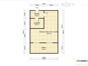 Prodej bytu 1+kk, Vrbno pod Pradědem, Žižkova, 42 m2